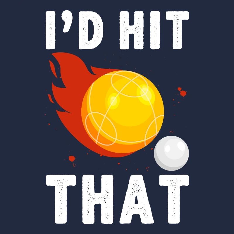 Lustiger Boccia-Spieler