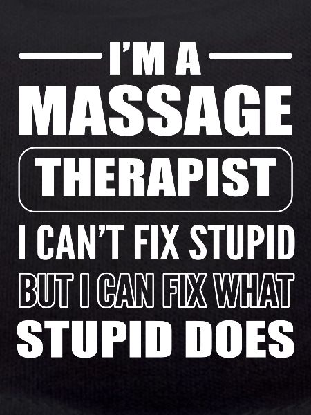 Funny masseur