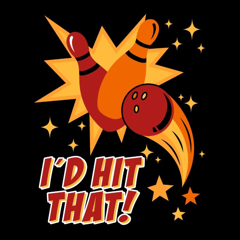 Joueur de bowling J’avais frappé ça! Bowling alley Bowling