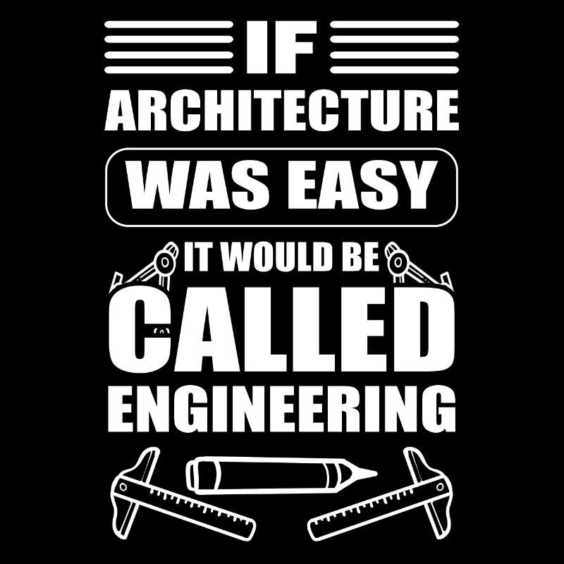 Funny architect draughtsman