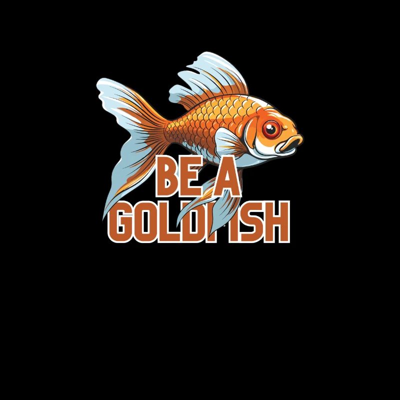 Seien Sie Ein Goldfisch-design Für