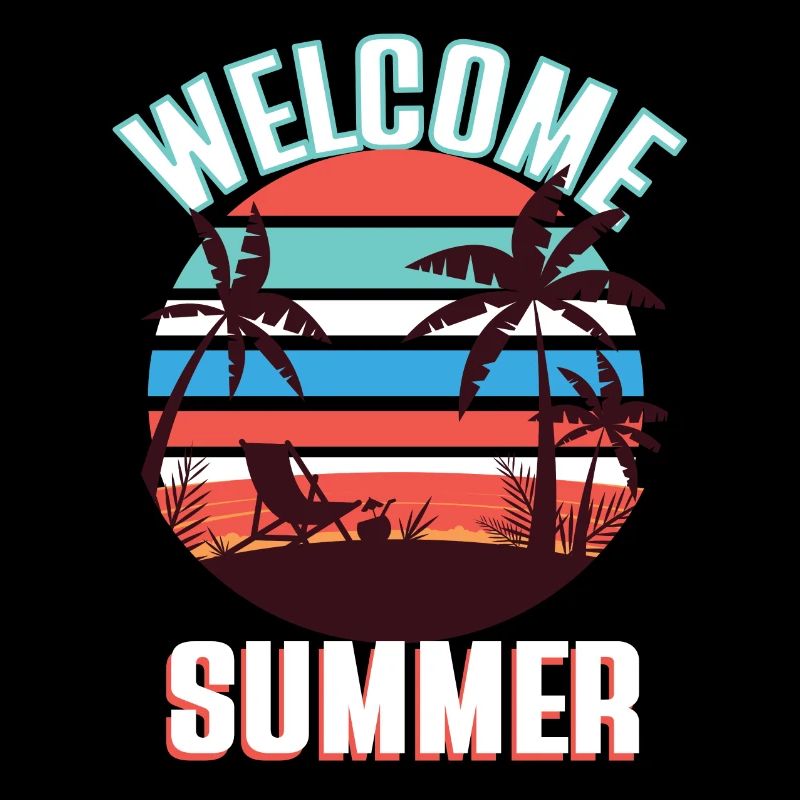 Welcome Summer Beach Palmen