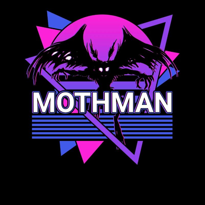 Mothman Crypto Cryptozoology Retro