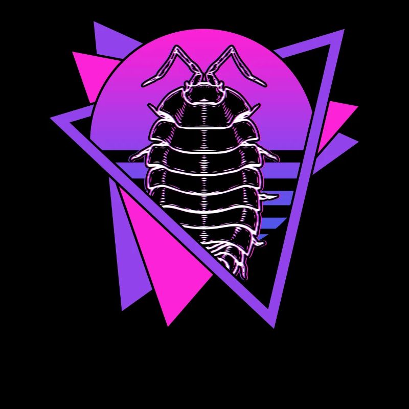 Isopods Retro Vaporwave Isopod