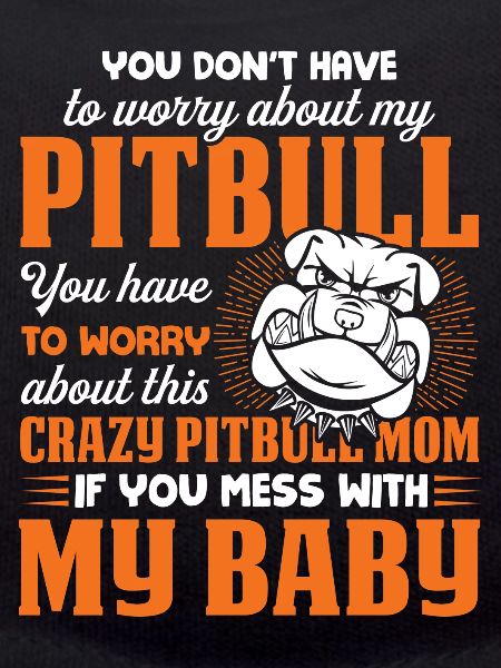 Verrückte Pitbull-Mutter