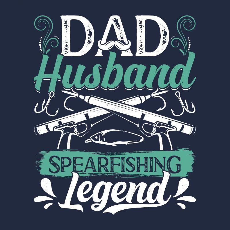 Dad Husband Spearfishing Legend Väter Ehemänner