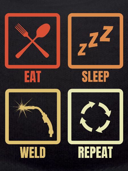 Manger Sommeil Soudure Répéter