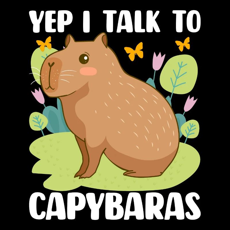 C’est drôle Oui, je parle aux capybaras
