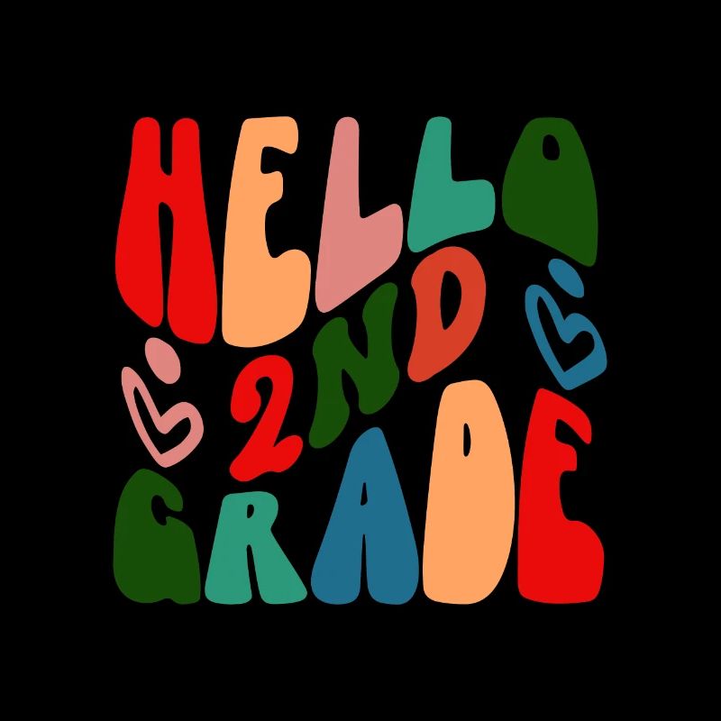 Second Grade Rainbow Girls Boys Teacher Team 2nd