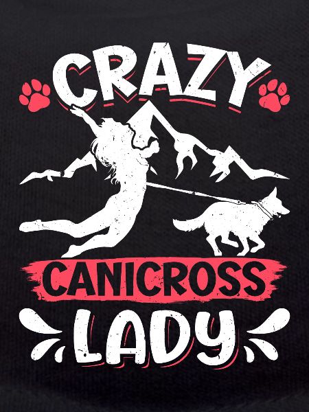 Dog running Canicross Design