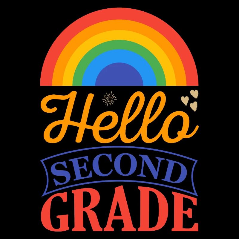 Second Grade Rainbow Girls Boys Teacher Team 2nd