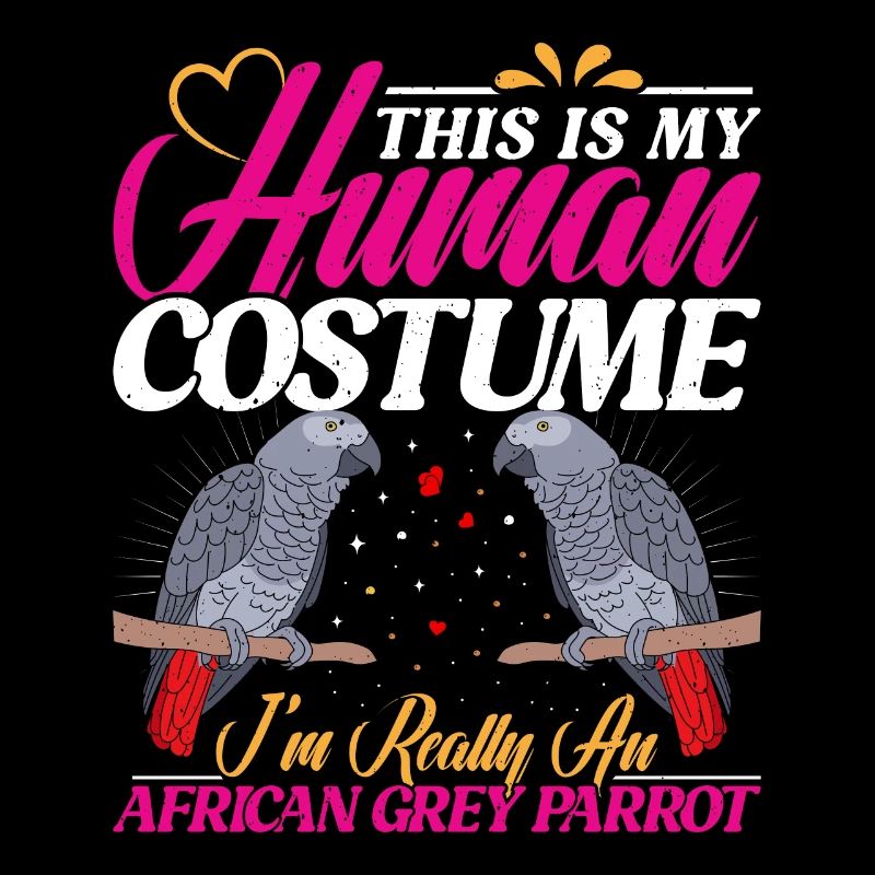 Graupapagei This is my Human Costume Papagei