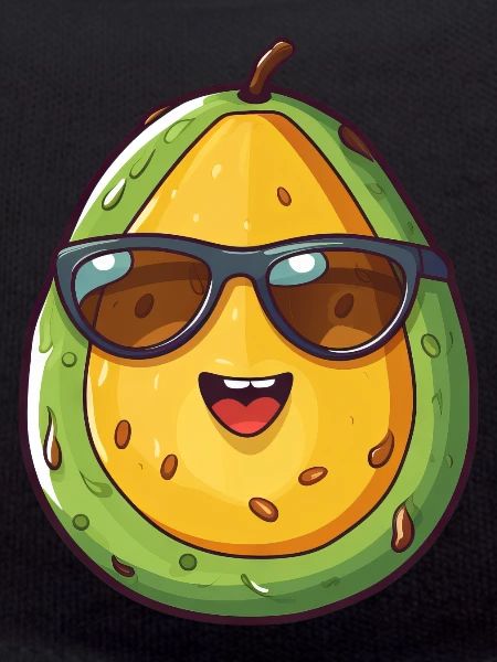 Kawaii Avocado Nerd: Intelligence saine