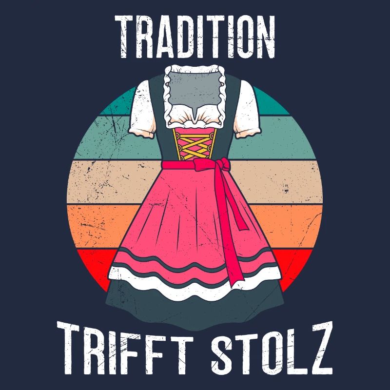 Tradition meets pride Bavarian dirndl shirt