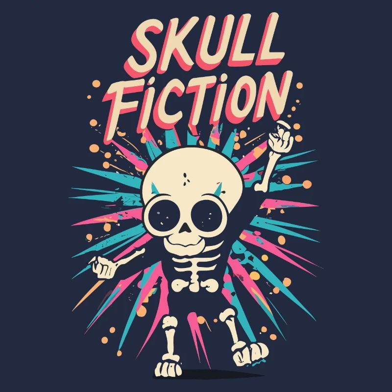 Skull Fiction Skeleton Art Pixel Art