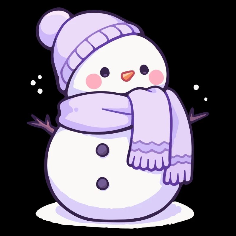 Süßer Weihnachts Schneemann - Festtags-Design