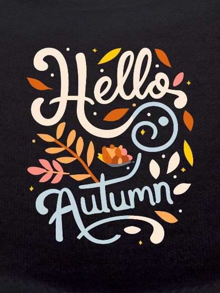 Hallo Herbsttypografie - Herbstmode