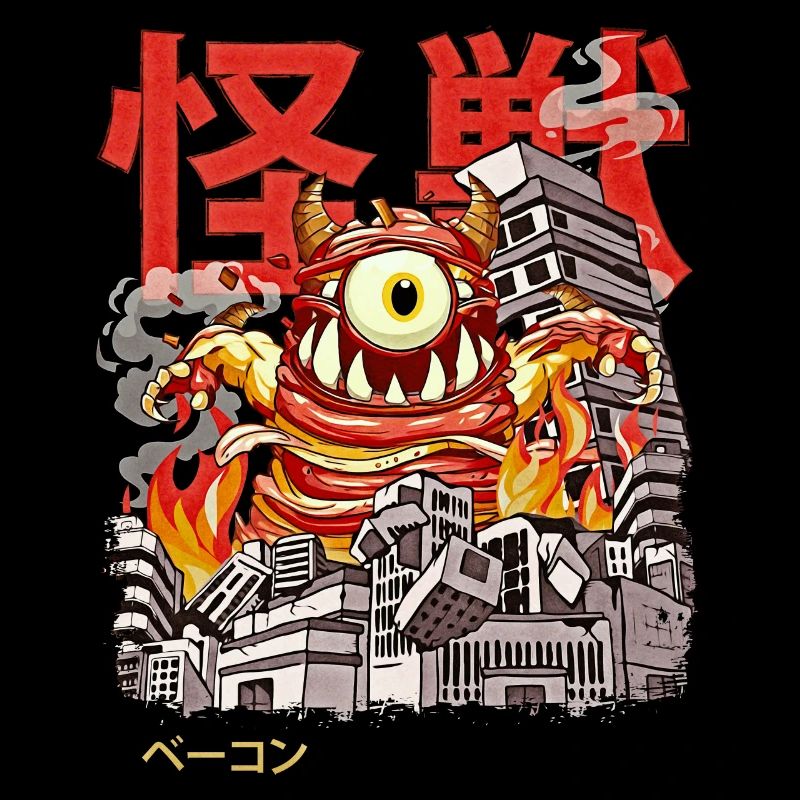 Kaiju Bacon Anime Japonais Monster Eyeball