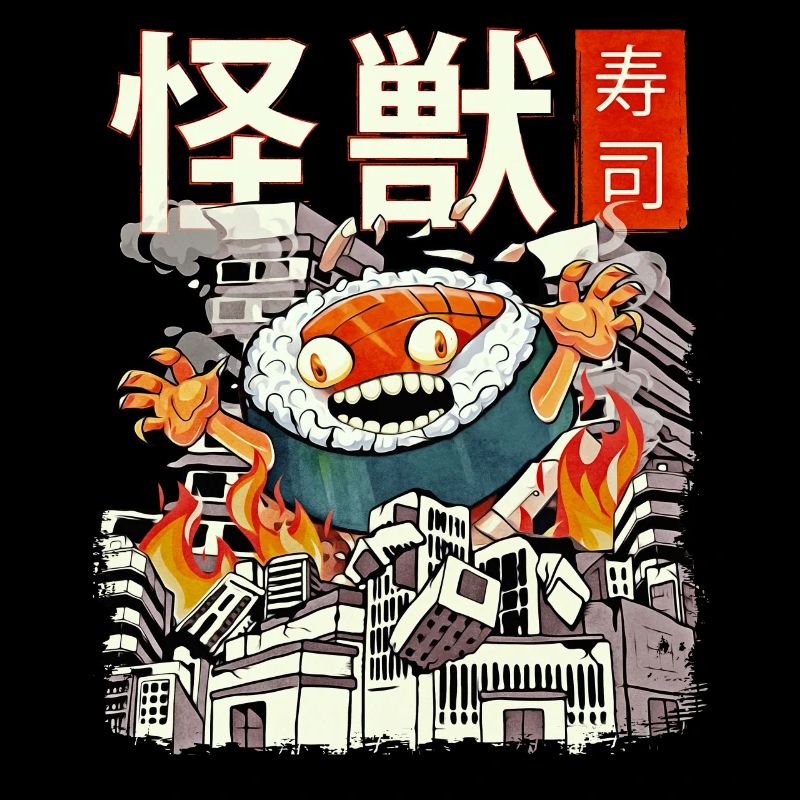 Kaiju Sushi Monstre d’anime japonais
