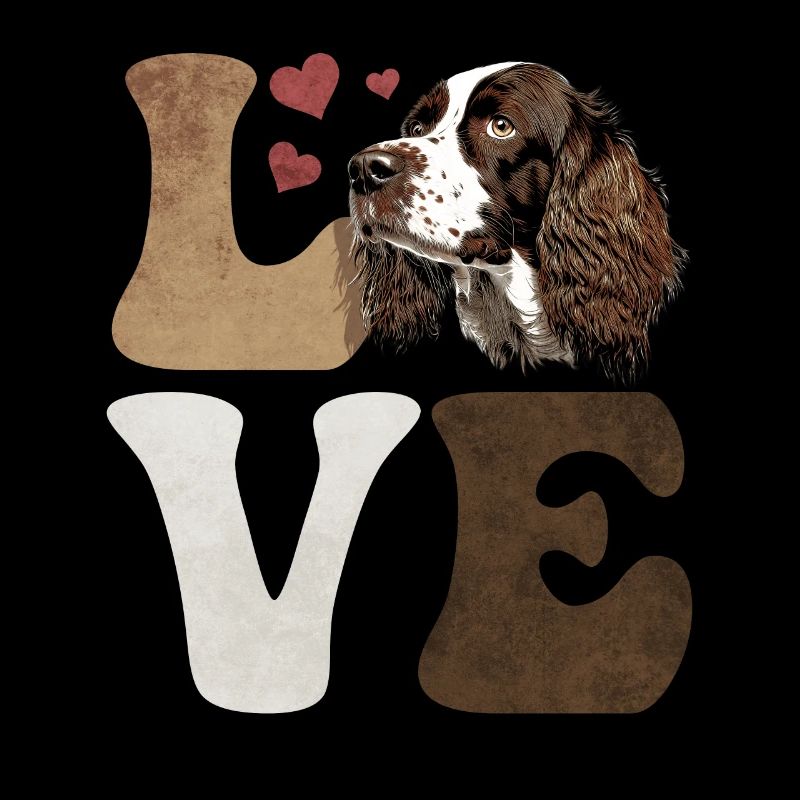 English Springer Spaniel Hund LIEBE