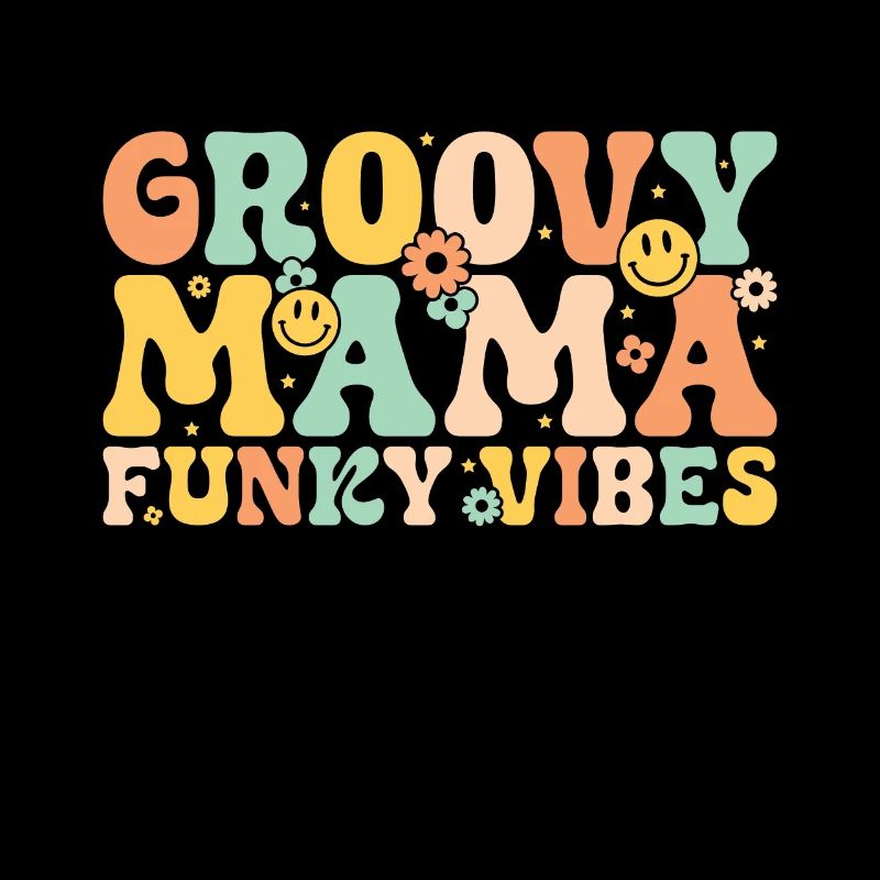 Groovy Mutter Passende Familie Am 1. Geburtstag