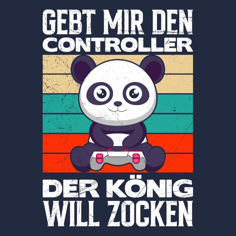Gaming Panda Gebt Mir den Controller Video Gamer