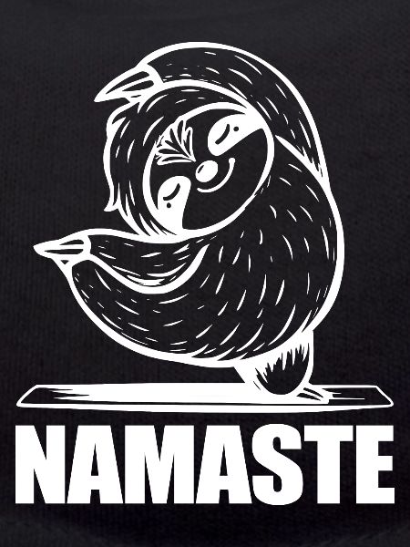 Yoga Faultier Namaste
