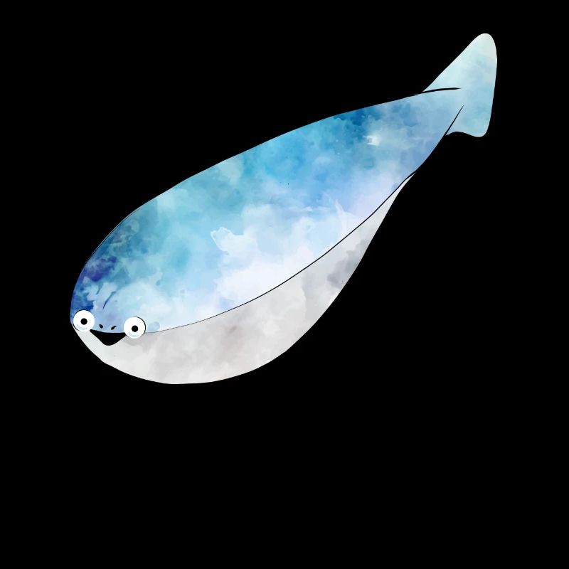 Drôle Sacabambaspis poisson Meme aquarelle