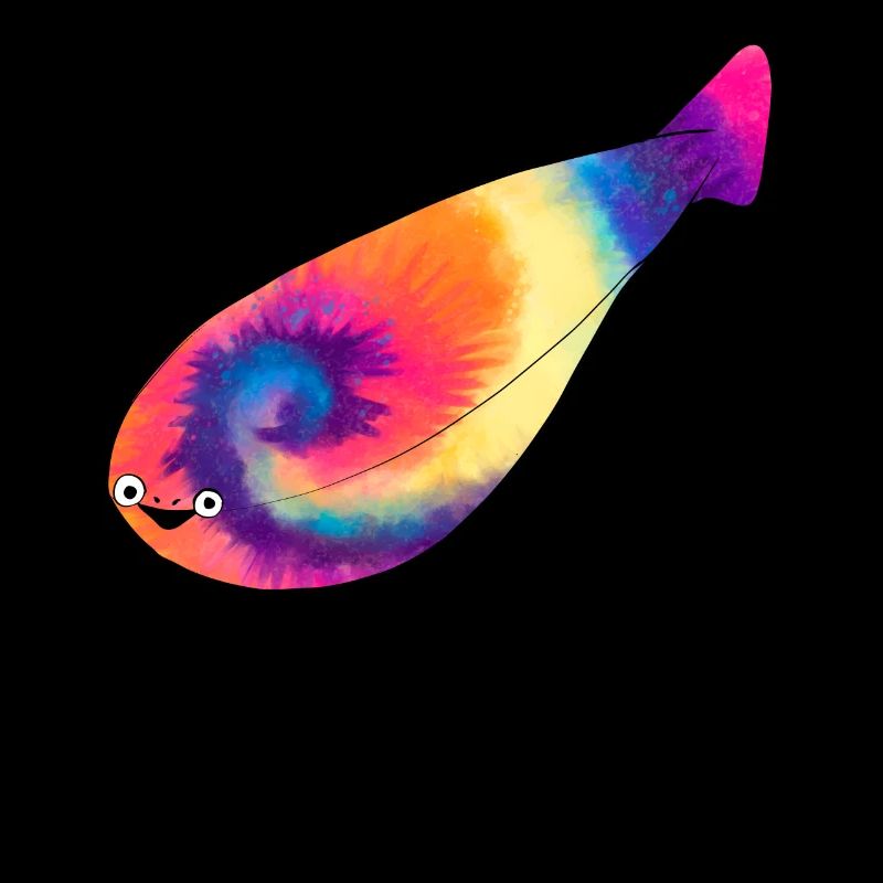Drôle Sacabambaspis Poisson Meme Tie Dyeing