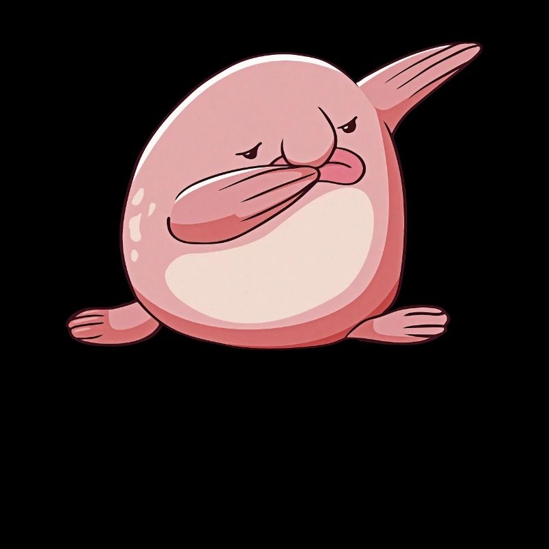 Kawaii Polka Dot Blob Fish