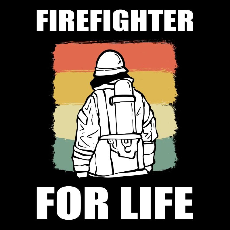 Stolzer Feuerwehrmann Feuerwehr