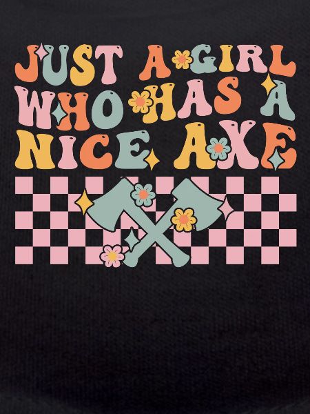 Groovy Axtwerfendes Mädchen