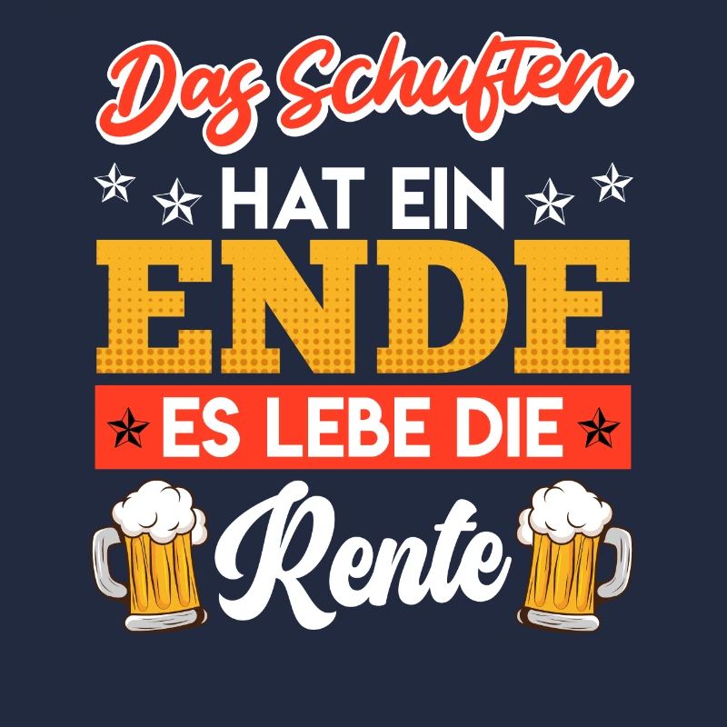 Rentner Das Schuften hat ein ENDE Biertrinker