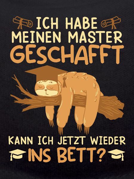 Masterabschluss Hab meinen Master geschafft