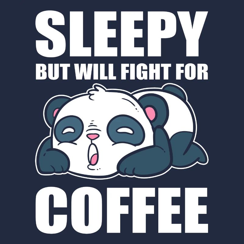 Panda Kaffeeliebhaber Kaffeetrinker