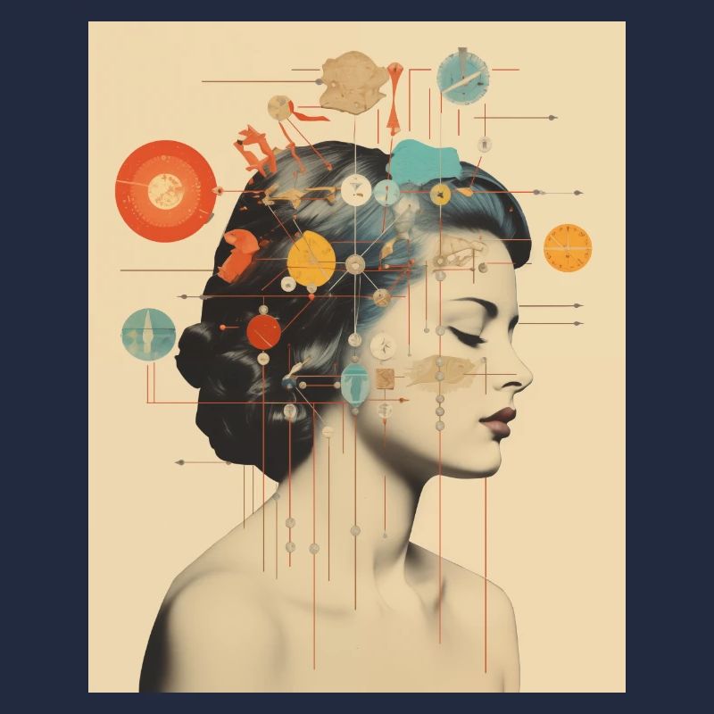 Astrologie d’art de collage Verseau