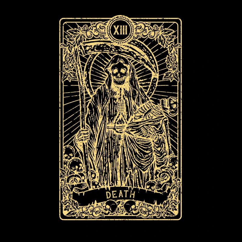 Death I Satanic Tarot Card I Fortune Teller