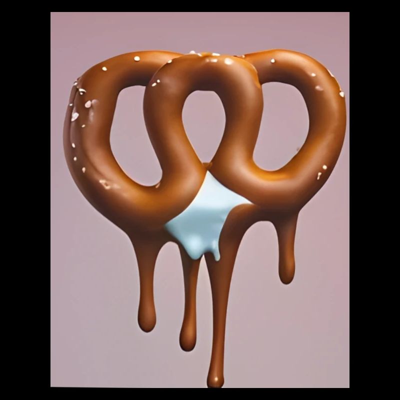 Schmelzende Eisbrezel