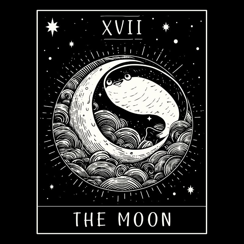 Carte de Tarot Sacabambaspis poisson Meme lune