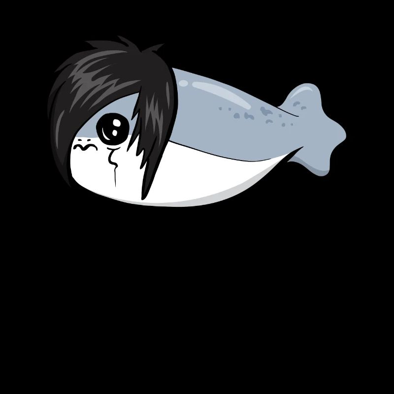 Sacabambaspis Poisson Meme Emo Gothique Goth