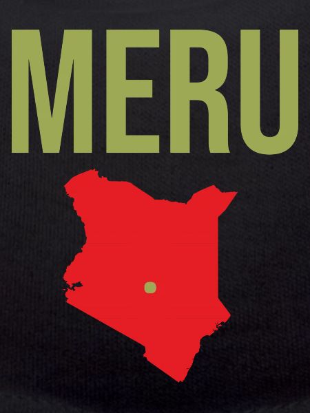 Grøn rød Meru souvenir