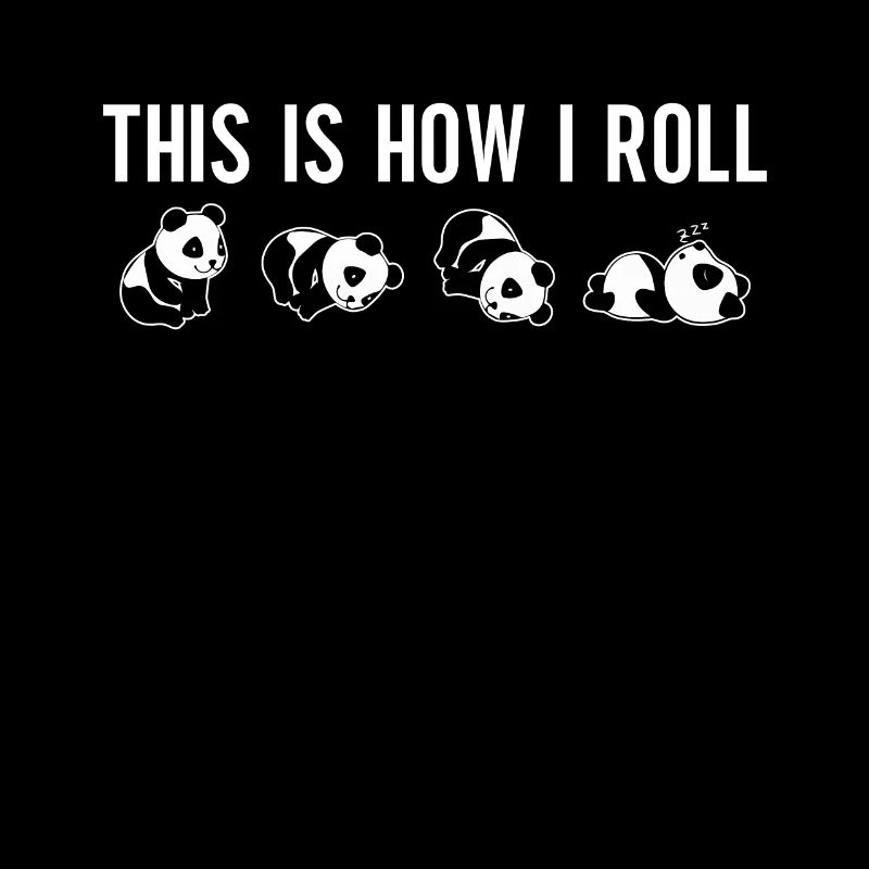 C'est comme ça que je roule un joli panda ours
