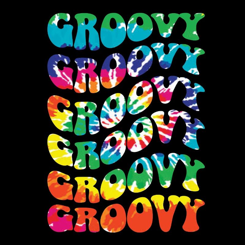 Groovy Tie Dye Retro 70s Hippie Vintage