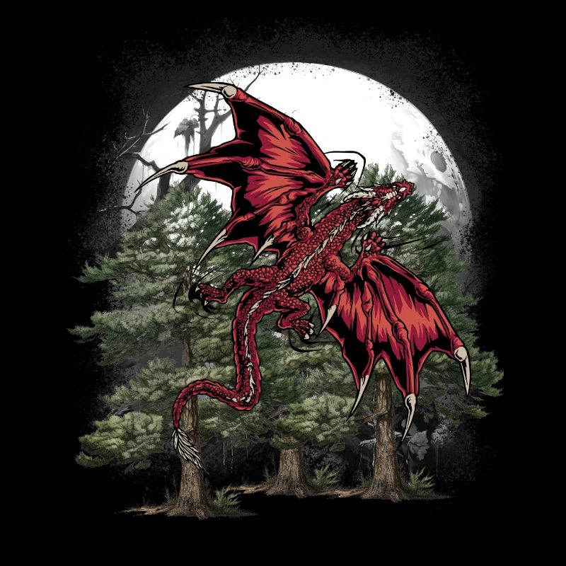 Mythical Creatures, Dragon, Forest, Wilderness, Wild Fantasy