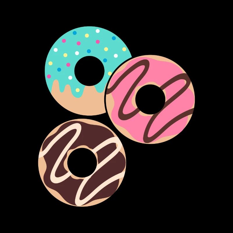 Donut sur le thème Donut pulvérisé drôle mignon