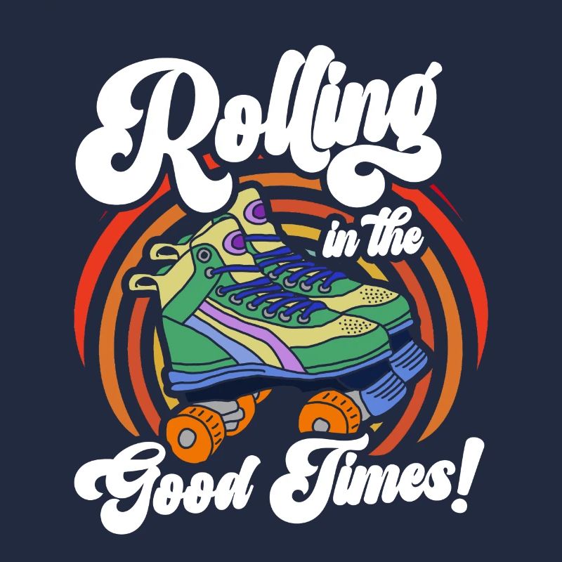 Rollerskates Funny 80er Roller Disco Skating