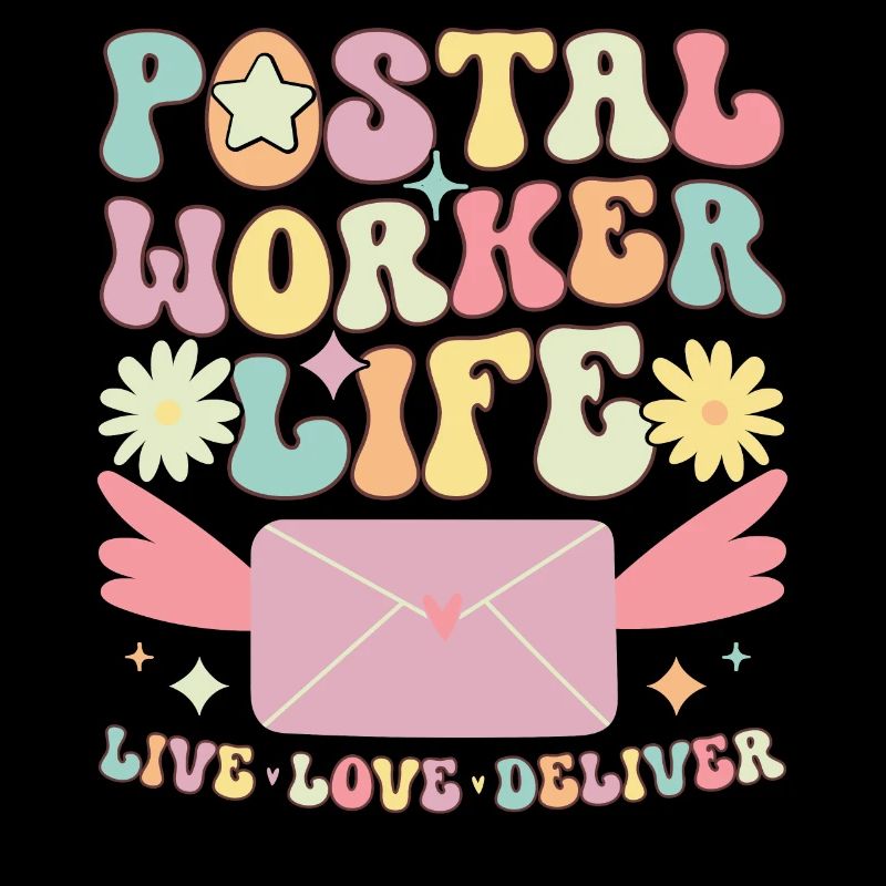 Postal clerk delivery man