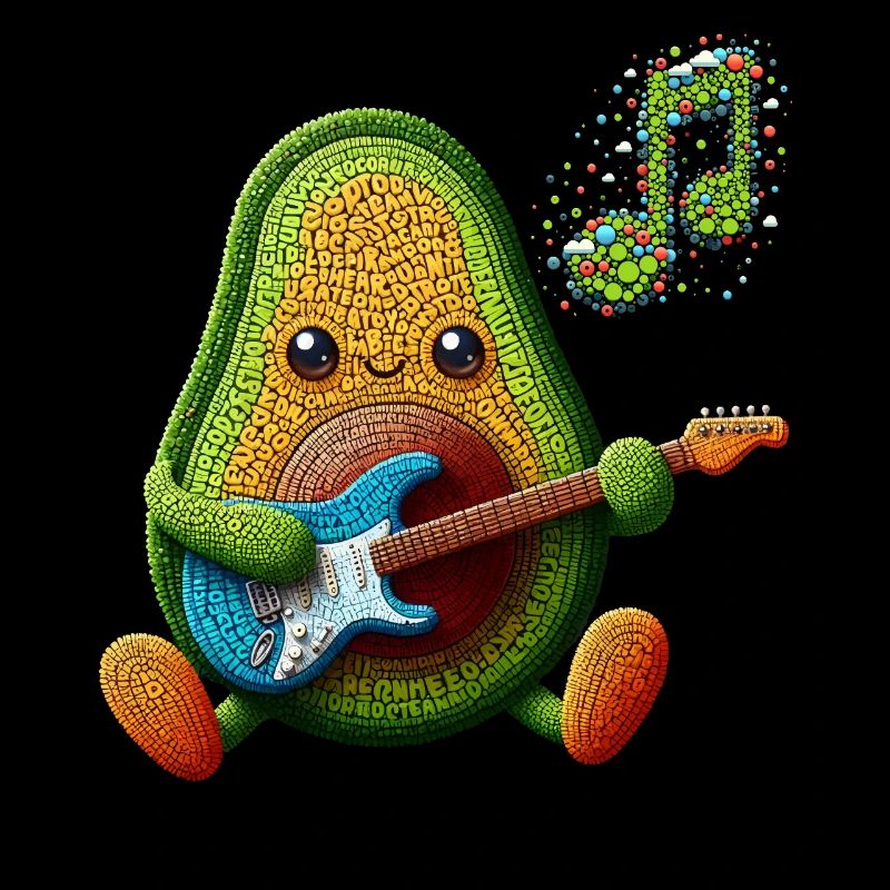 GESCHMACK UND MUSIK, AVOCADO SPIELT E-GITARRE