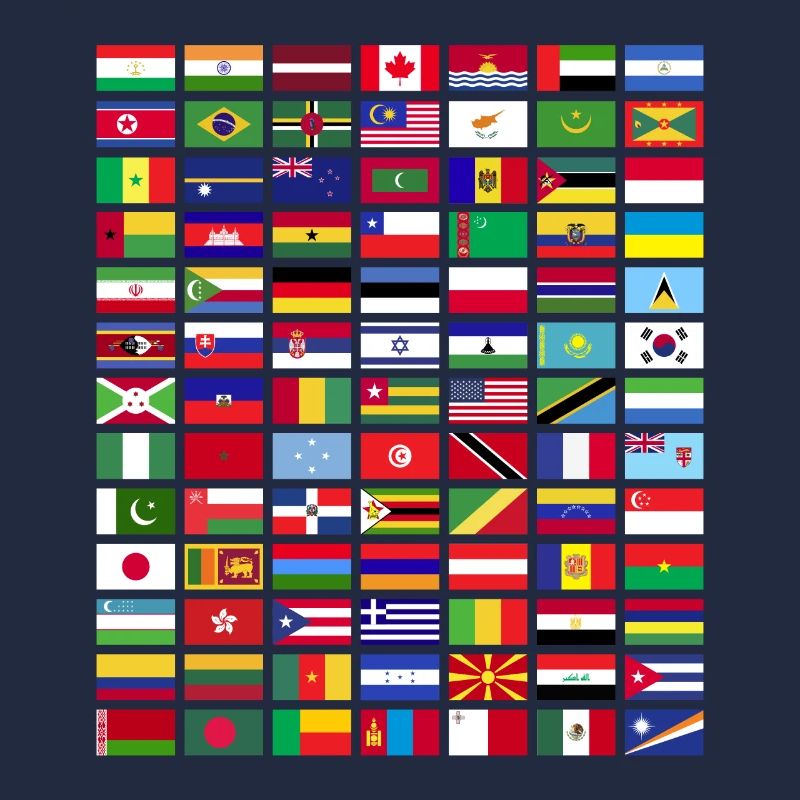 Tous les pays Drapeaux du monde 287 Drapeau