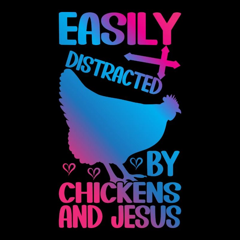 Jesus And Chickens Farmer Lover Farmer